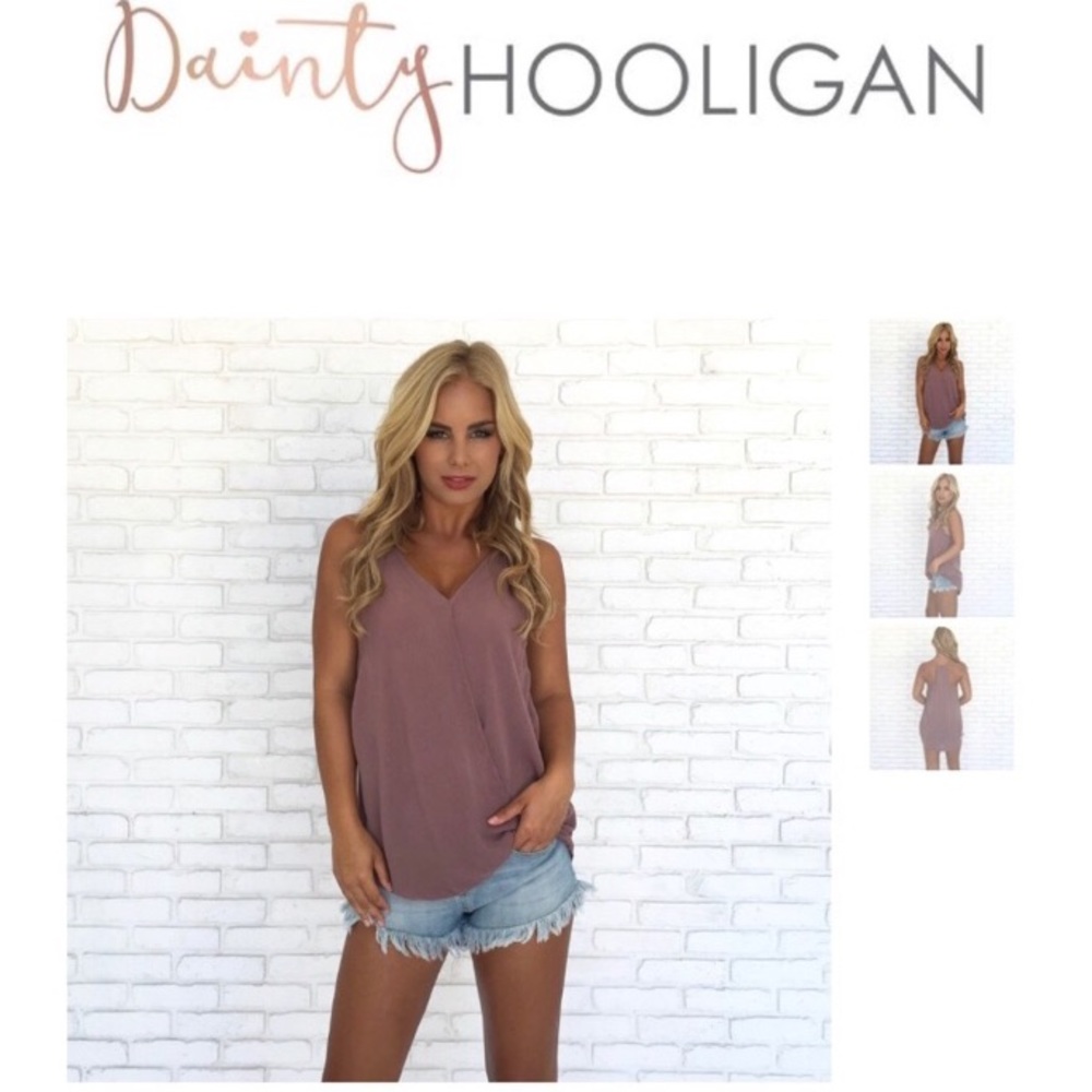 Dainty Hooligan blush rose top